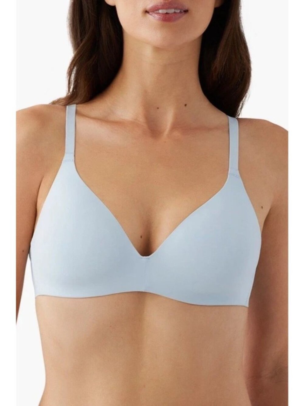 Wacoal 852189 How Perfect Wire Free T-Shirt Bra Skyway Blue New Size 34DD $68